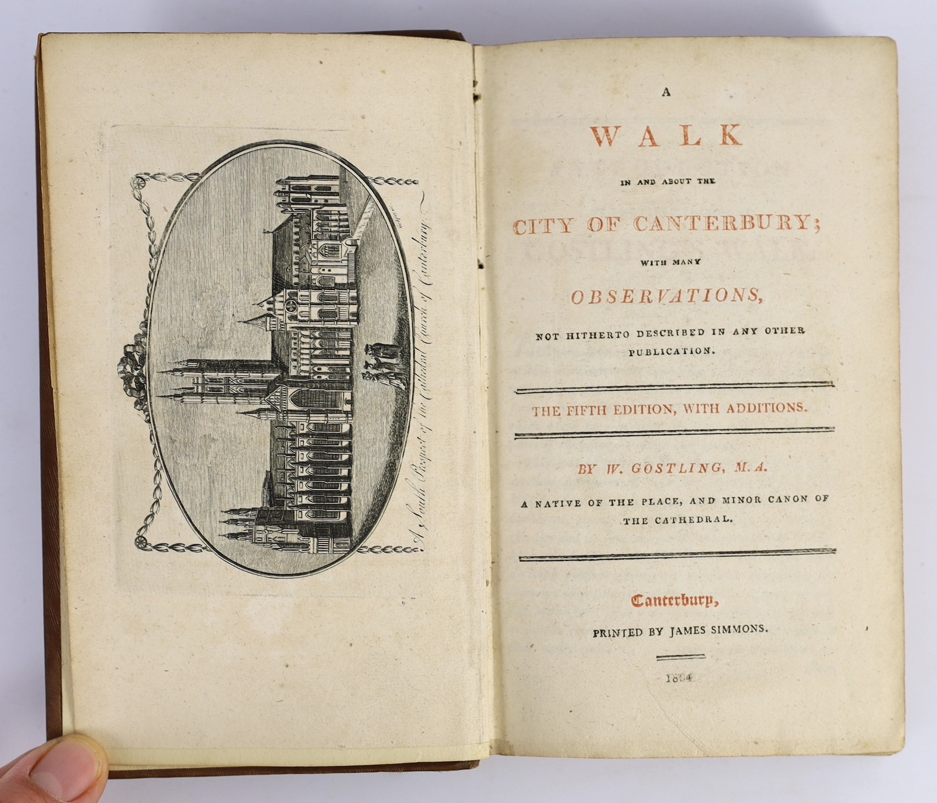 CANTERBURY: The Canterbury Guide. Containing a concise account of whatever is curious or worthy of observation in and about that Ancient City and its Suburbs ... 5th edition.